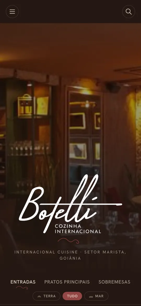 Botelli digital menu by DotMenu