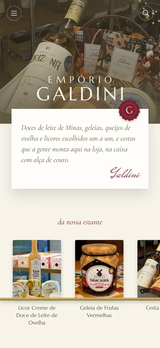 Empório Galdini digital menu by DotMenu